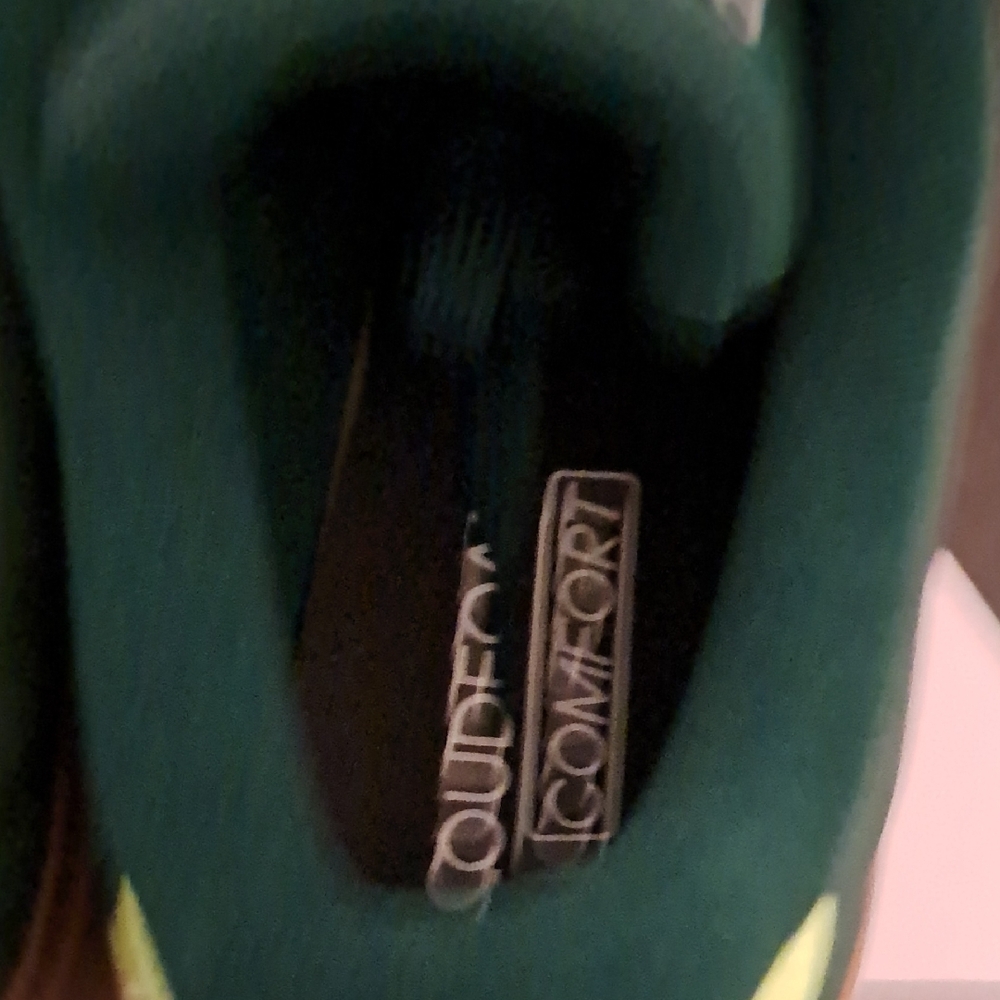 New Adidas Men's Advantage 2.0 In Collegiate Lemon Green, Suede - Picture 4 of 7